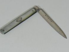 A Georgian Silver Fruit Knife
