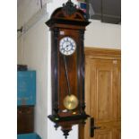 A Tall 19thC. Mahogany Cased Vienna Clock
