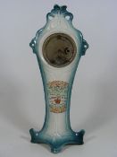 An Early 20thC. Ceramic Clock With Advertising Mot
