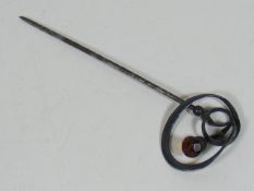 A Charles Horner Silver Scottish Style Hat Pin