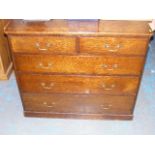 A Restored Maple & Co. Oak Chest Of Drawers With B