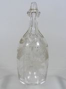A 19thC. White Star Line Glass Bitters Bottle