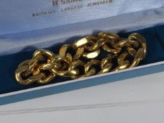A Chunky Gents Gold Plated Bracelet