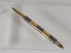 Silver & Gold Plated Pencil, Probably French