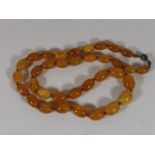 A Set Of Antique Amber Beads Approx. 56.6g Inclusi