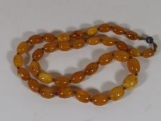 A Set Of Antique Amber Beads Approx. 56.6g Inclusi