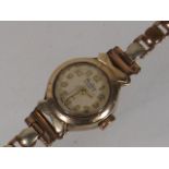 Ladies Antique Watch With Gold Case