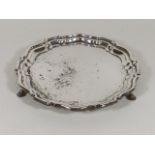 A Mappin & Webb Footed Silver Salver, Some Tarnish