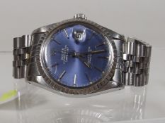 A Gents Rolex Oyster Perpetual Datejust Jubilee Br