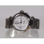 Stainless Steel Unisex Cartier Pasha Automatic Wri