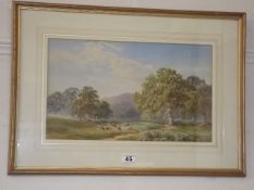 19thC. Framed Landscape Watercolour Titled In The