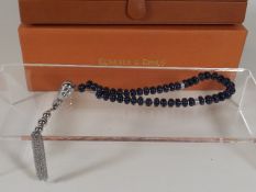 Romulus & Remus Islamic Prayer Beads With Sapphire