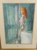 Two Watercolour Paintings Of Nudes Signed Nigel Ca