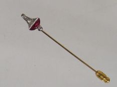 A Fine 19thC. 18ct Gold With Platinum Mounted Diam