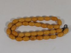 A Set Of Antique Amber Beads Approx. 40.6g Inclusi