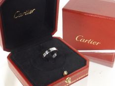 A Cartier 18ct White Gold Love Ring With Original