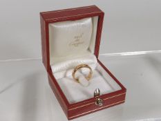 An 18ct Rose Gold Cartier Happy Birthday Ring