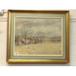 Framed Landscape Oil Signed Nancy Illingworth