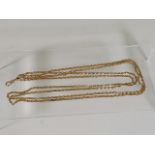 A 19tchC. 9ct Gold Long Guard Chain Approx. 30.5g