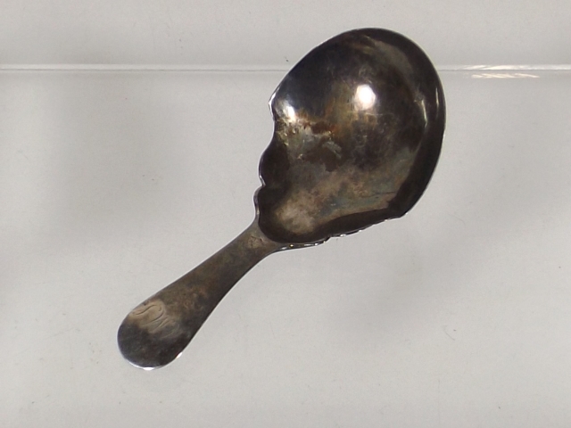 A Georgian Silver Caddy Spoon