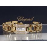 A Ladies 18ct Gold Chopard La Strada Wristwatch Se
