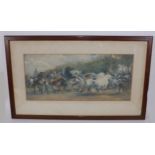 Framed Pastel After Rosa Bonheur Titled The Horse