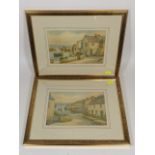 Early 20thC. Pair Of Framed Watercolours Of Mouseh