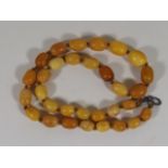 A Set Of Antique Amber Beads Approx. 38.6g Inclusi