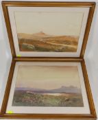 A Pair Of Framed Dartmoor Watercolours, One Titled