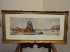 Framed Watercolour Of Kynance Cove, Cornwall Signe