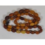 A Set Of Antique Amber Beads Approx. 46.2g Inclusi