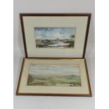 Two Dartmoor Watercolours, One Signed C. Rex James