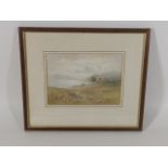 Framed 19thC. Watercolour Of Burrator Signed Charl