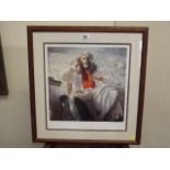 A Framed Robert Lenkiewicz Open Print Signed In Pe