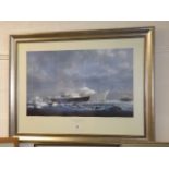 A Large Framed Limited Edition Print Titled Royal