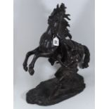 A Large Mid-19thC. Bronze Marley Horse With Handle