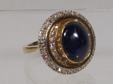 A Large 18ct Gold Designer Ring Signed Capello Set