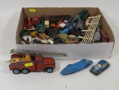 A Boxed Quantity Of Vintage Diecast Toy Vehicles