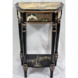 A Decorative 20thC. Oriental Lacquered Table With