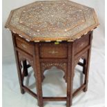 C.1900 Asian Ivory Inlaid Table