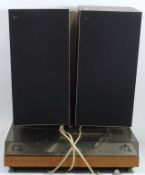 A Bang & Olufsen Beogram Record Deck & Speakers