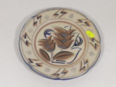 A Carter, Stabler, Adams Poole Pottery Plate