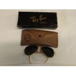 A pair of vintage Ray Ban pilot sunglasses