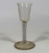 C.1760 Georgian Air & Cotton Twist Stem Wine Glass