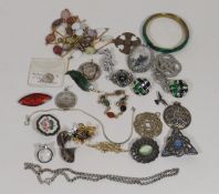 A Quantity Of Costume Jewellery Inc. A Malachite B