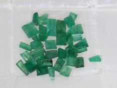 Approx. 36 Emeralds