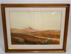 A Pair Of Framed Dartmor Watercolours By J. Bate