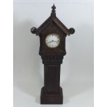 A French Miniature Long Case Mantle Clock