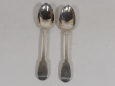 Two Early 19thC. Silver Tablespoons