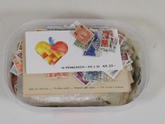 Box Of Mixed Stamps Scandiavian